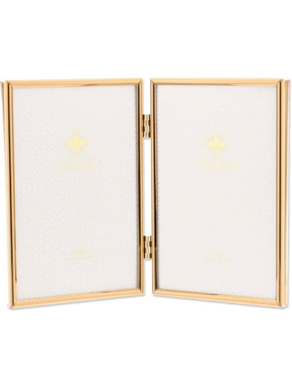 Elegant Gold Metal Frame for 4x6 Photos - Double-Sided Display, Modern Decor